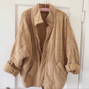 Free People Dolman Quilted Knit Jacket